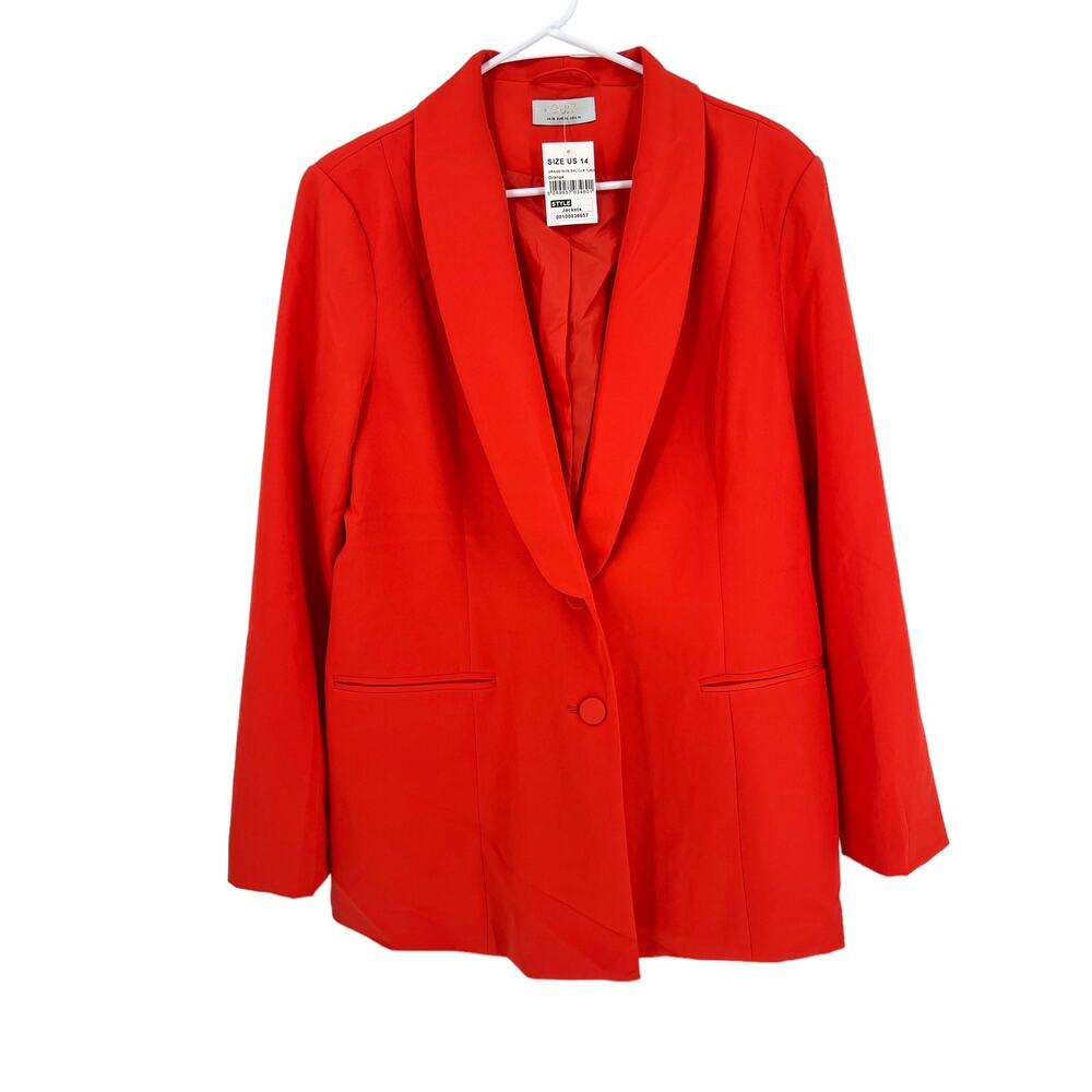 NWT QUIZ Blazer Red/Orange- Size 14